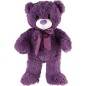 Medvěd s mašlí plyš 50cm fialový 0+