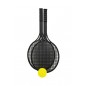 Soft tenis  černý+míček 53cm