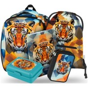 Školní batoh BAAGL Shelly Tiger 5dílný set