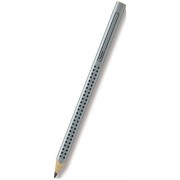 Grafitová tužka Faber-Castell Grip Jumbo tvrdost B stříbrná