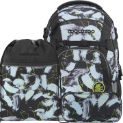 Studentský batoh pro 2 stupeň coocazoo MATE Electric Storm 3dílný set, peněženka ve stejném designu a doprava zdarma
