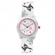 Náramkové hodinky JVD růžové Tučňáci