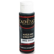 Akrylové barvy Cadence Premium 70ml černá