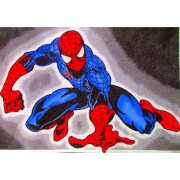 Malování z písku šablona Spiderman