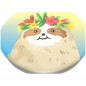 PopSockets PopGrip Gen.2, Aloha Sloth Gradient, lenochod na duhovém podkladu