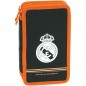 Penál Real Madrid dvoupatrový černooranžový