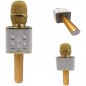Teddies Mikrofon zlatý kovový karaoke