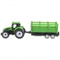 Traktor s vlekem plast 21cm na volný chod 2 barvy