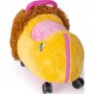 Odrážedlo FUNNY WHEELS Rider Ride-On lvíček 50 cm plyšový růžový
