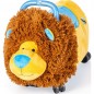 Odrážedlo FUNNY WHEELS Rider Ride-On lvíček 50 cm plyšový modrý
