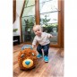 Odrážedlo FUNNY WHEELS Rider Ride-On lvíček 50 cm plyšový modrý