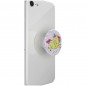 PopSockets PopGrip Gen.2, Glitter Jumping Unicorn, žlutý jednorožec na růžovém podkladu s