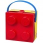 LEGO box na svačinu s rukojetí - červený