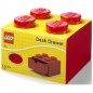LEGO stolní box 4 se zásuvkou - červený