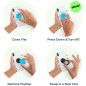 PopSockets PopGrip Gen.2, Festival Daisy Black, 3D kopretina na černém podkladu