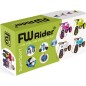 Odrážedlo FUNNY WHEELS Rider SuperSport bílé/oranžové 2v1+popruh