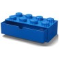 Stolní box LEGO 8 se zásuvkou - modrá