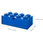 Stolní box LEGO 8 se zásuvkou - modrá