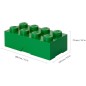 Box na svačinu LEGO - tmavě zelená