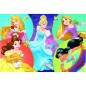 Trefl Puzzle Poznejte sladké princezny/Disney Princess 100 dílků