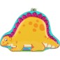 Pokladnička dinosaurus plechová se zámkem 3 barvy