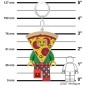LEGO Iconic Pizza svítící figurka