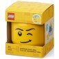LEGO úložná hlava mini - Mrkající chlapec
