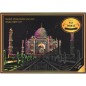Škrabací obrázek barevný Taj Mahal A3