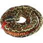 Had plyšový 200cm černo-oranžovo-žlutý
