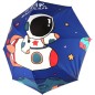 Dětský deštník Vesmír skládací látka/kov 25cm modrý