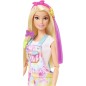 Barbie + kůň česací 2 ks s doplňky