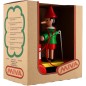 Pinocchio s bubnem tahací dřevo 20cm