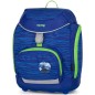 Školní batoh pro prvňáčky OXY Sherpy Blue, 4dílný set a box na sešity A4 zdarma