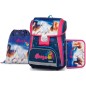 Aktovka pro prvňáčka Oxybag PREMIUM Kůň 5dílný set a svačinový box Oxybag zdarma