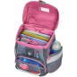 Aktovka pro prvňáčky Step by Step 2IN1 PLUS Glitter Heart Hazle 6dílný set, doprava a svačinový set zdarma