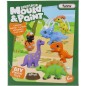 Kreativní sada výroba a malování dinosaura ze sádry s barvami s doplňky