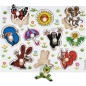 Puzzle/Vkládačka deskové Krtek II 18m+