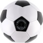 Míč fotbalový šitý kůže 23cm vel. 5 černo-bílý