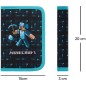 BAAGL Penál do školy Minecraft Blue Axe