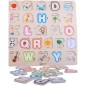 Vkládačka/Puzzle deskové obrysové abeceda dřevo 24m+
