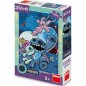 Puzzle XL Stitch svítící ve tmě neon 100 dílků