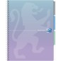 Čtverečkovaný blok spirálový Oxford Projectbook A4/80 listů, mix
