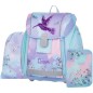 Aktovka do první třídy Oxybag PREMIUM LIGHT Kolibřík 25, 12dílný set a pastelky zdarma
