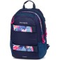 Studentský batoh OXY Sport Flowers Blue + etue  a vak na záda zdarma