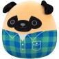 SQUISHMALLOWS 30 cm Mops ve flanelové košili - Prince