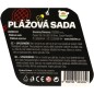 Plážová sada pálky 2ks kov/plast s míčkem s košíčkem barevné