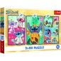 Puzzle 3x80 Lilo&Stitch - Stitchův svět