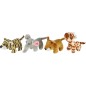 Zvířátko safari/ZOO plyš 10-15cm 4 druhy 3m+