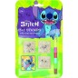 Dřevěná razítka Lilo & Stitch s poduškou a voskovkou