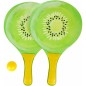 Sada na plážový tenis ovoce dřevěné 38cm 2 pálky + 1 míček